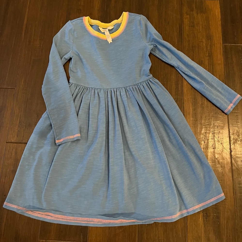 Matilda Jane Long Sleeved Blue Dress with Pockets